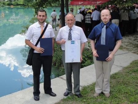 On the photo: Mr. Blaž Štrancar, Mr. Edo Bizjak and Mr. Matej Mocnik (click to increase)